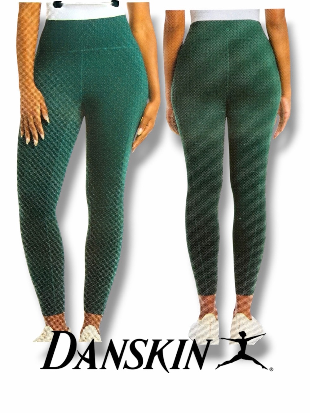 Danskin Women's Legging Activewear Pant Dark Emerald Size XXL